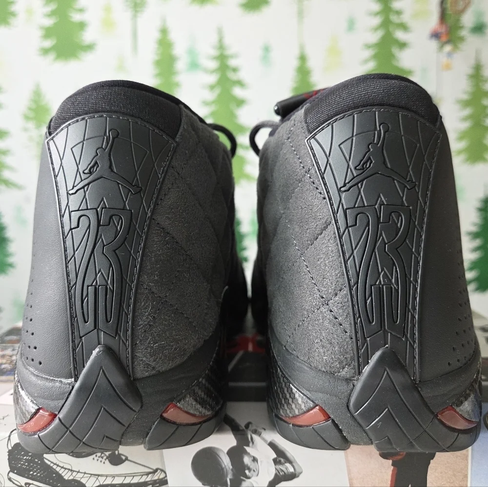Air Jordan 14 Retro  Black-Anthracite-Varsity Red